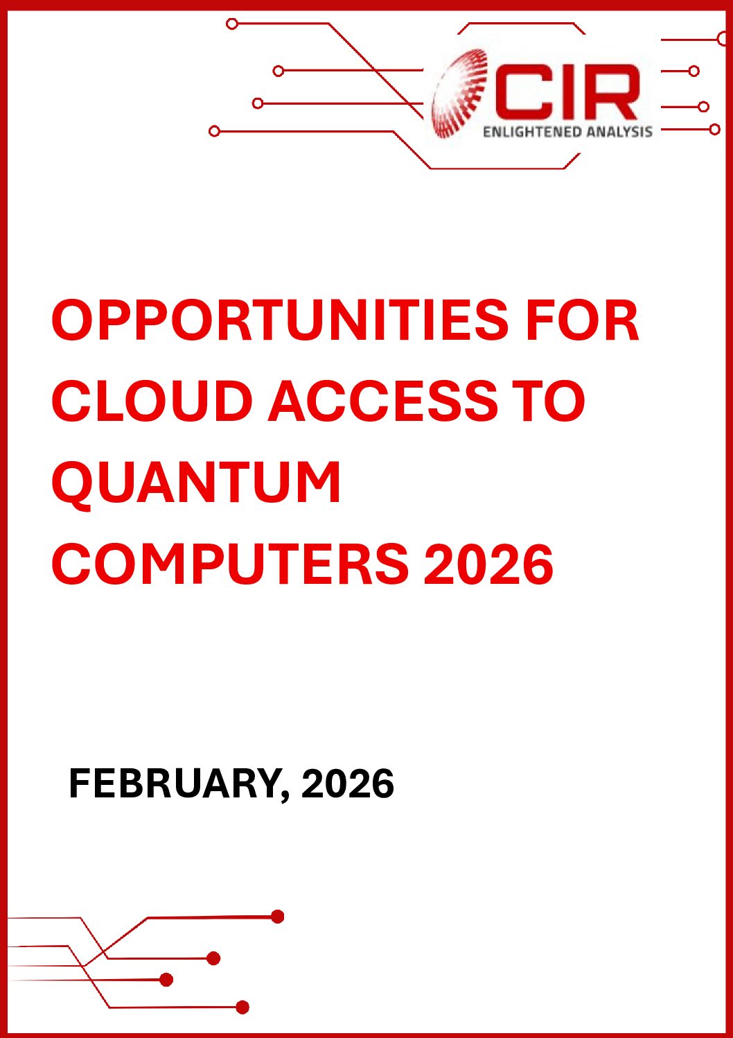 Opportunities for Cloud Access to Quantum Computers 2026